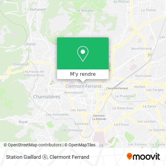 Station Gaillard Ⓐ plan