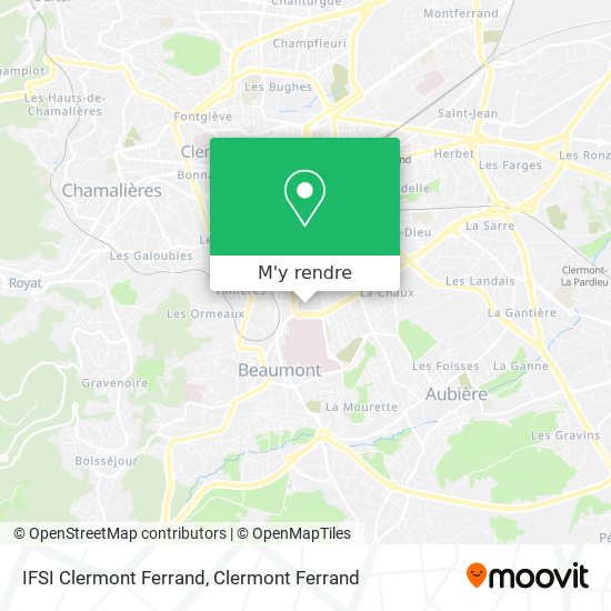 IFSI Clermont Ferrand plan