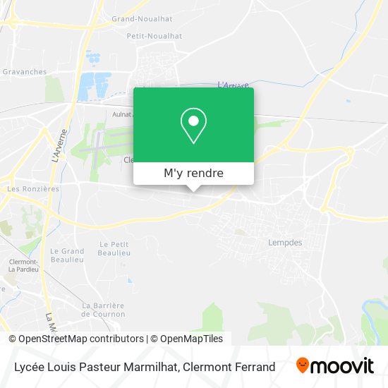 Lycée Louis Pasteur Marmilhat plan