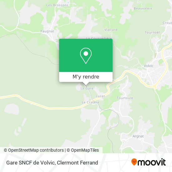 Gare SNCF de Volvic plan