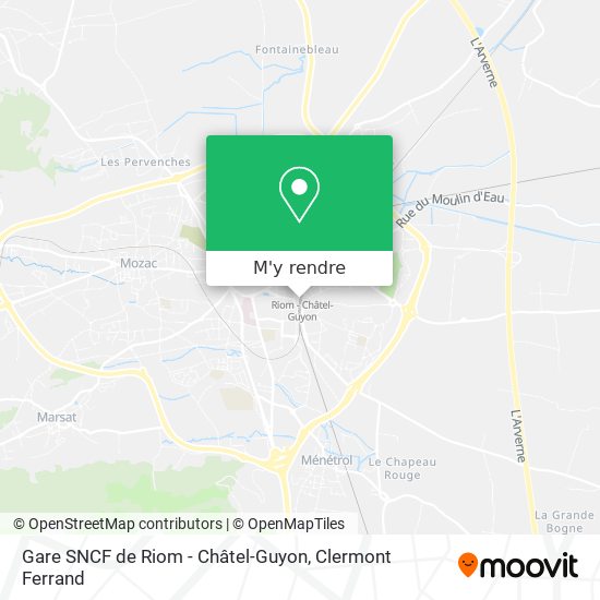 Gare SNCF de Riom - Châtel-Guyon plan