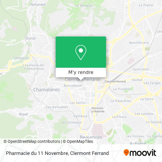 Pharmacie du 11 Novembre plan