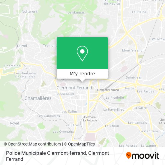 Police Municipale Clermont-ferrand plan