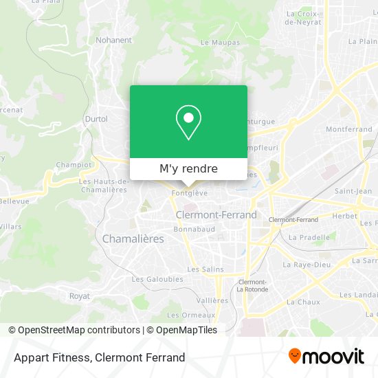 Appart Fitness plan