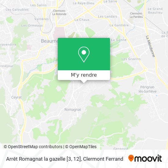 Arrêt Romagnat la gazelle [3, 12] plan