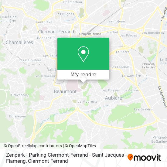 Zenpark - Parking Clermont-Ferrand - Saint Jacques - Flameng plan