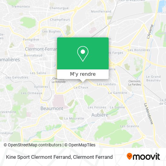 Kine Sport Clermont Ferrand plan