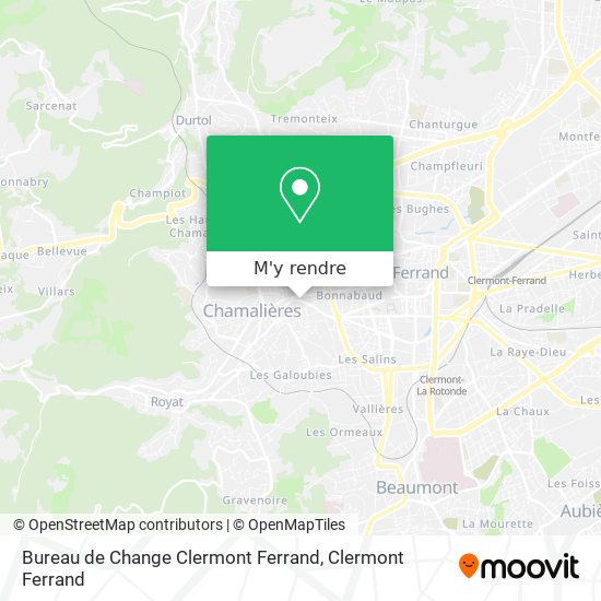 Bureau de Change Clermont Ferrand plan
