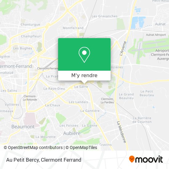 Au Petit Bercy plan