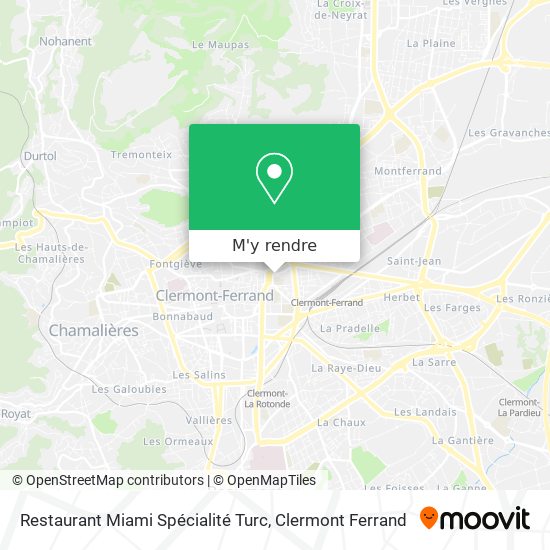 Restaurant Miami Spécialité Turc plan