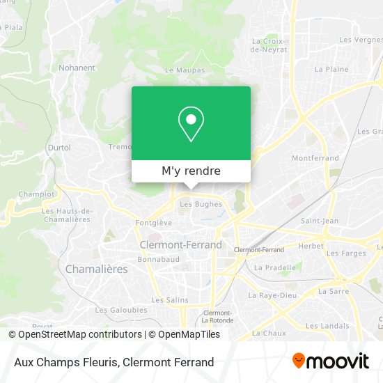 Aux Champs Fleuris plan