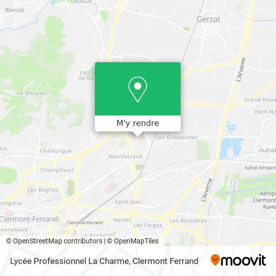 Lycée Professionnel La Charme plan