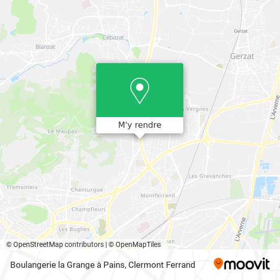Boulangerie la Grange à Pains plan