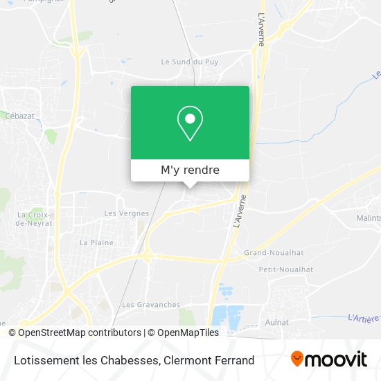 Lotissement les Chabesses plan