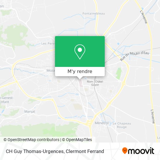 CH Guy Thomas-Urgences plan