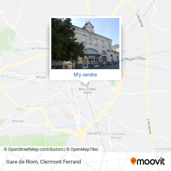 Gare de Riom plan
