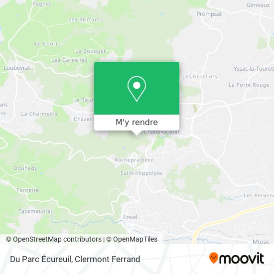 Du Parc Écureuil plan
