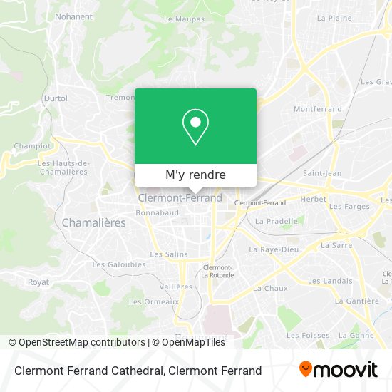 Clermont Ferrand Cathedral plan