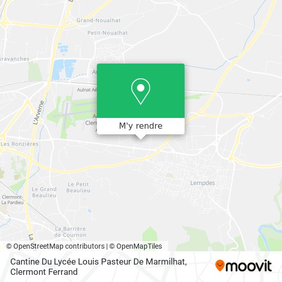 Cantine Du Lycée Louis Pasteur De Marmilhat plan