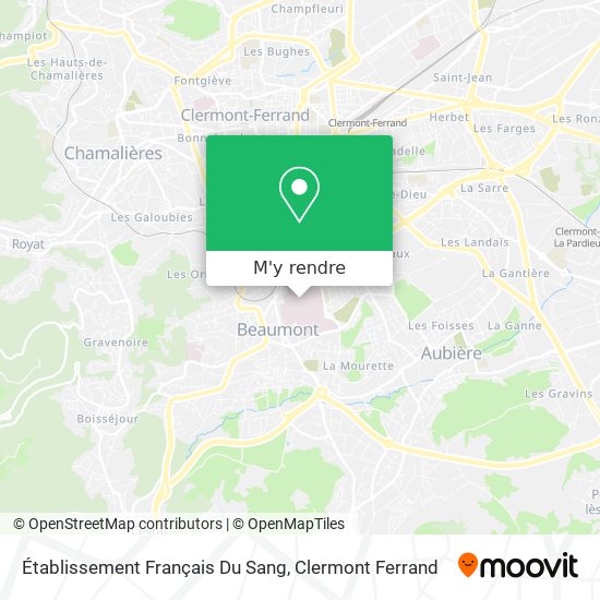 Établissement Français Du Sang plan