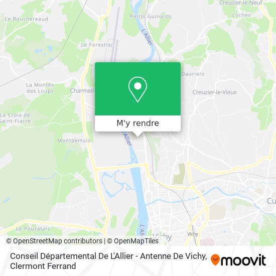 Conseil Départemental De L'Allier - Antenne De Vichy plan
