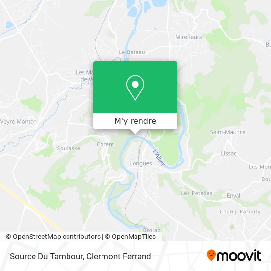 Source Du Tambour plan