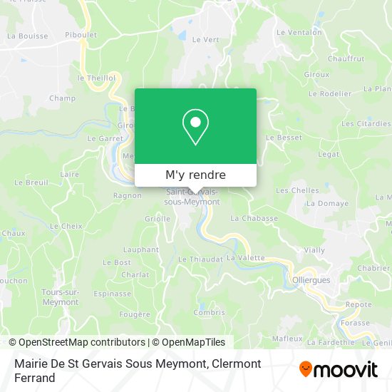 Mairie De St Gervais Sous Meymont plan