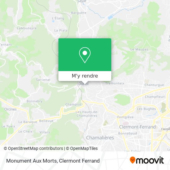 Monument Aux Morts plan