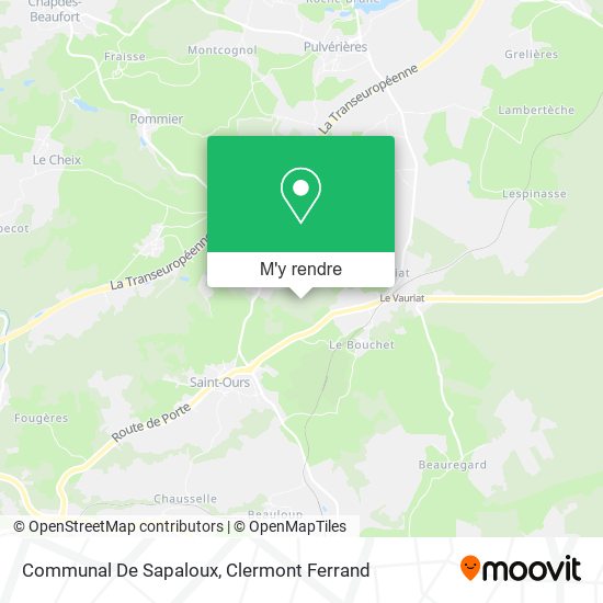 Communal De Sapaloux plan