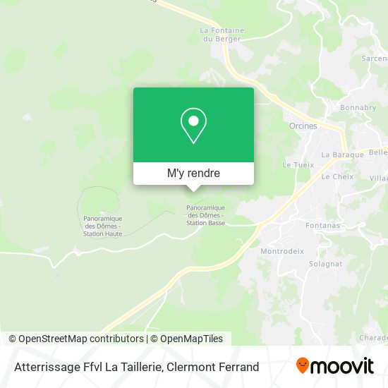 Atterrissage Ffvl La Taillerie plan