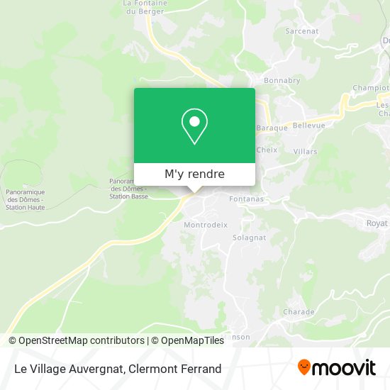 Le Village Auvergnat plan