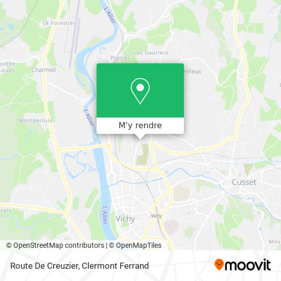 Route De Creuzier plan