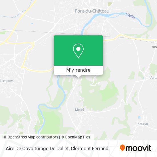 Aire De Covoiturage De Dallet plan