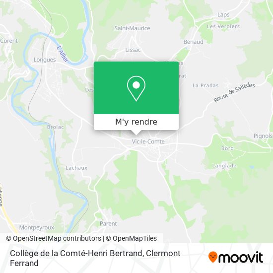 Collège de la Comté-Henri Bertrand plan