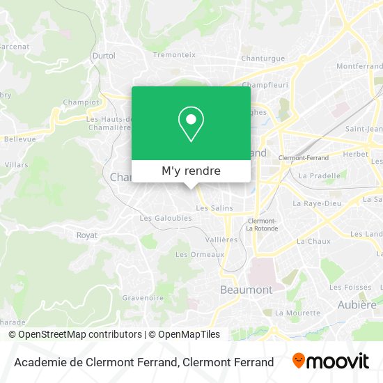 Academie de Clermont Ferrand plan