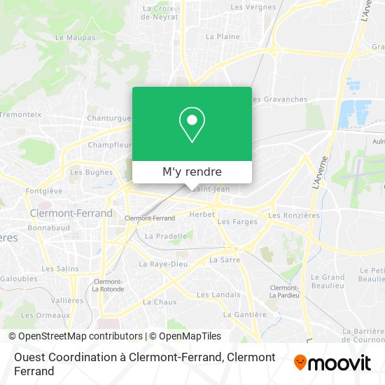 Ouest Coordination à Clermont-Ferrand plan
