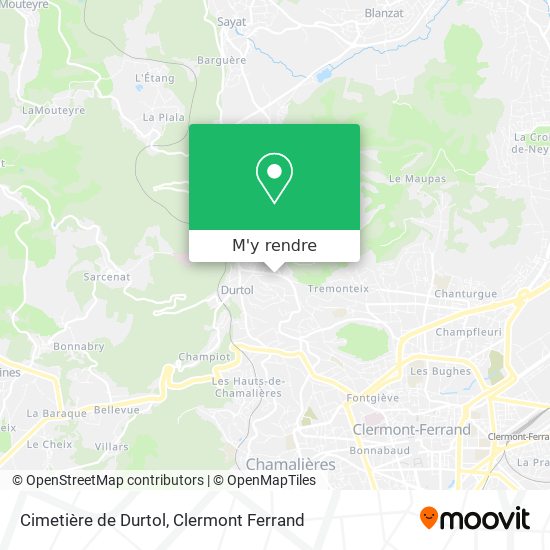 Cimetière de Durtol plan
