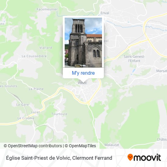 Église Saint-Priest de Volvic plan