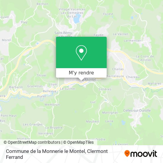 Commune de la Monnerie le Montel plan