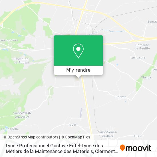Lycée Professionnel Gustave Eiffel-Lycée des Métiers de la Maintenance des Matériels plan