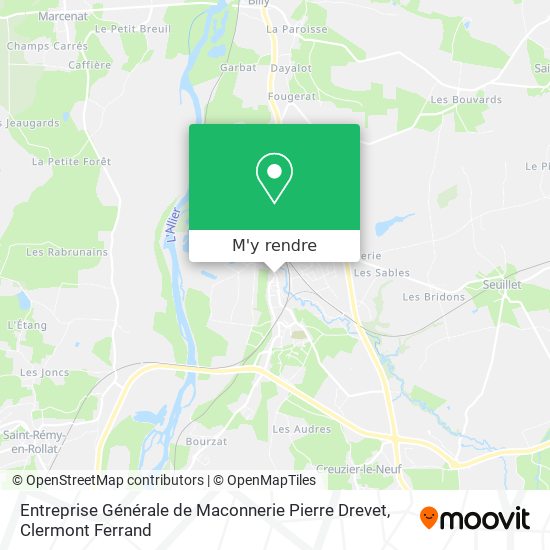 Entreprise Générale de Maconnerie Pierre Drevet plan