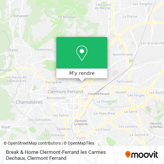 Break & Home Clermont-Ferrand les Carmes Dechaux plan