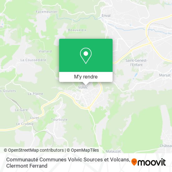 Communauté Communes Volvic Sources et Volcans plan