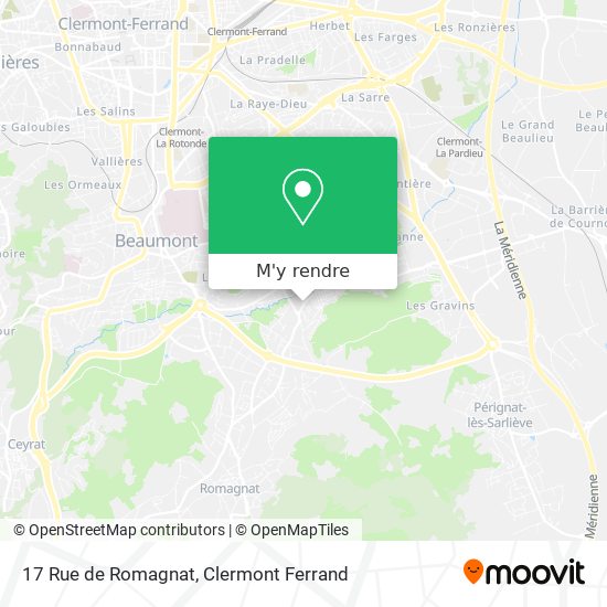 17 Rue de Romagnat plan