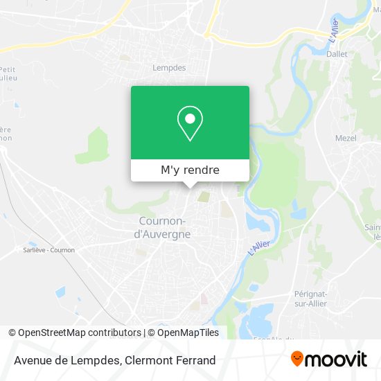 Avenue de Lempdes plan