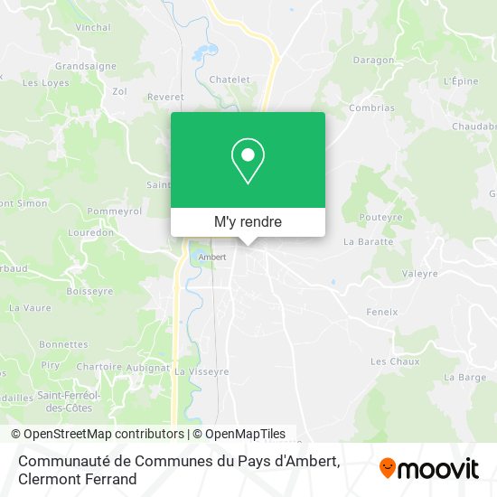 Communauté de Communes du Pays d'Ambert plan