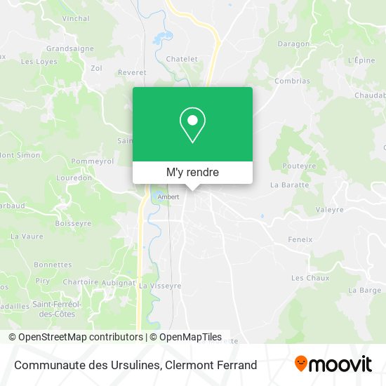 Communaute des Ursulines plan