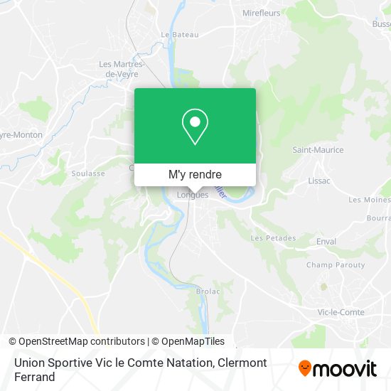 Union Sportive Vic le Comte Natation plan