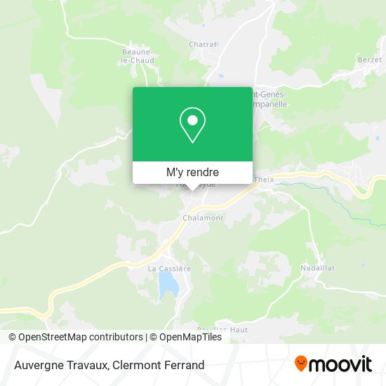 Auvergne Travaux plan