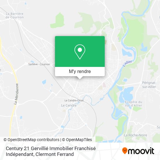Century 21 Gervillié Immobilier Franchisé Indépendant plan